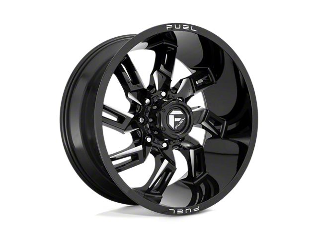 Fuel Wheels Lockdown Gloss Black Milled 8-Lug Wheel; 20x10; -18mm Offset (15-19 Sierra 2500 HD)