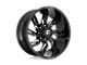 Fuel Wheels Lockdown Gloss Black Milled 8-Lug Wheel; 22x10; -18mm Offset (15-19 Sierra 2500 HD)