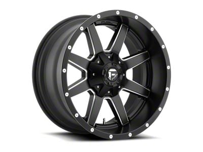 Fuel Wheels Maverick Matte Black Milled 8-Lug Wheel; 18x9; 1mm Offset (15-19 Sierra 2500 HD)
