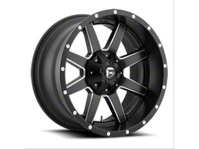 Fuel Wheels Maverick Matte Black Milled 8-Lug Wheel; 22x10; -24mm Offset (15-19 Sierra 2500 HD)