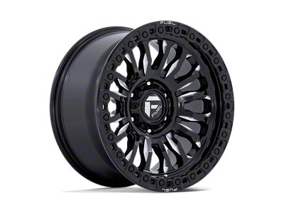 Fuel Wheels Rincon Gloss Black Milled 8-Lug Wheel; 17x9; 20mm Offset (15-19 Sierra 2500 HD)