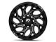 Fuel Wheels Runner Gloss Black Milled 8-Lug Wheel; 22x12; -44mm Offset (15-19 Sierra 2500 HD)