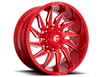 Fuel Wheels Saber Candy Red Milled 8-Lug Wheel; 22x12; -44mm Offset (15-19 Sierra 2500 HD)
