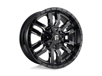 Fuel Wheels Sledge Gloss Black Milled 8-Lug Wheel; 22x9.5; 20mm Offset (15-19 Sierra 2500 HD)