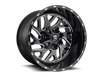 Fuel Wheels Triton Gloss Black Milled 8-Lug Wheel; 20x10; -18mm Offset (15-19 Sierra 2500 HD)