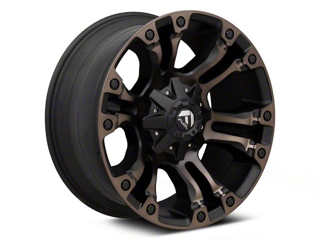Fuel Wheels Vapor Matte Black Double Dark Tint 8-Lug Wheel; 20x9; 1mm Offset (15-19 Sierra 2500 HD)