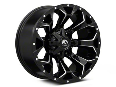 Fuel Wheels Assault Gloss Black Milled 8-Lug Wheel; 20x10; -18mm Offset (15-19 Sierra 3500 HD SRW)