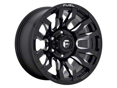 Fuel Wheels Blitz Gloss Black Milled 8-Lug Wheel; 18x9; -12mm Offset (15-19 Sierra 3500 HD SRW)