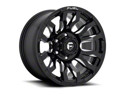 Fuel Wheels Blitz Gloss Black Milled 8-Lug Wheel; 20x9; 20mm Offset (15-19 Sierra 3500 HD SRW)