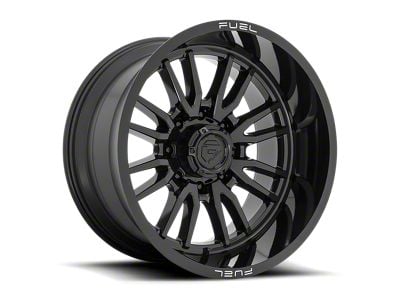 Fuel Wheels Clash Gloss Black 8-Lug Wheel; 22x12; -44mm Offset (15-19 Sierra 3500 HD SRW)