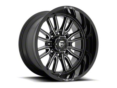 Fuel Wheels Clash Gloss Black Milled 8-Lug Wheel; 22x12; -44mm Offset (15-19 Sierra 3500 HD SRW)