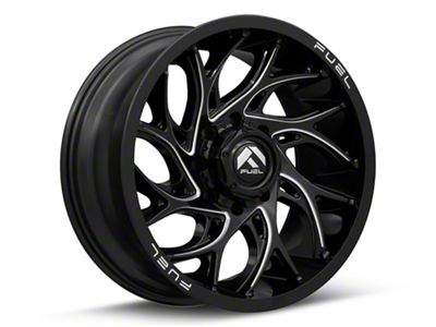 Fuel Wheels Runner Gloss Black Milled 8-Lug Wheel; 22x12; -44mm Offset (15-19 Sierra 3500 HD SRW)