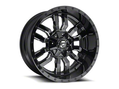 Fuel Wheels Sledge Gloss Black Milled 8-Lug Wheel; 20x10; -18mm Offset (15-19 Sierra 3500 HD SRW)