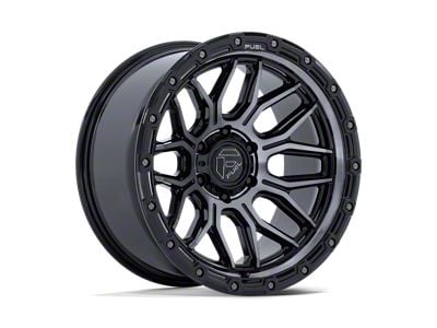 Fuel Wheels Surge Gloss Black Machined with Gray Tint 8-Lug Wheel; 20x9; 1mm Offset (15-19 Sierra 3500 HD SRW)