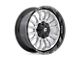 Fuel Wheels Arc Silver Brushed Face with Milled Black Lip 8-Lug Wheel; 20x10; -18mm Offset (15-19 Silverado 2500 HD)