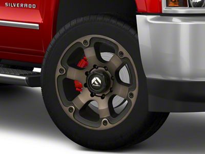 Fuel Wheels Beast Matte Black Double Dark Tint 8-Lug Wheel; 22x12; -44mm Offset (15-19 Silverado 2500 HD)