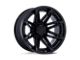Fuel Wheels Fusion Forged Brawl Matte Black with Gloss Black Lip 8-Lug Wheel; 22x12; -44mm Offset (15-19 Silverado 2500 HD)