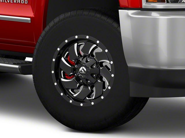 Fuel Wheels Cleaver Gloss Black Milled 8-Lug Wheel; 18x9; 20mm Offset (15-19 Silverado 2500 HD)