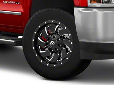 Fuel Wheels Cleaver Gloss Black Milled 8-Lug Wheel; 20x10; -18mm Offset (15-19 Silverado 2500 HD)