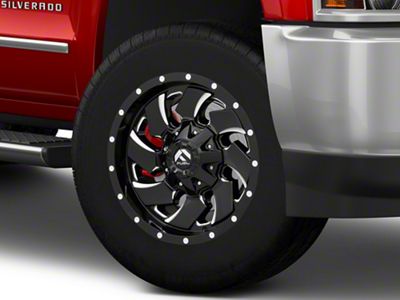 Fuel Wheels Cleaver Gloss Black Milled 8-Lug Wheel; 20x9; 1mm Offset (15-19 Silverado 2500 HD)