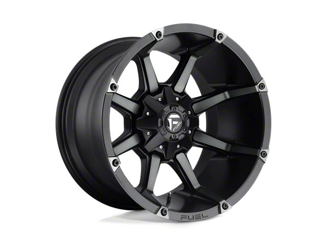 Fuel Wheels Coupler Matte Black Double Dark Tint 8-Lug Wheel; 20x9; 20mm Offset (15-19 Silverado 2500 HD)