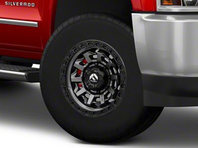 Fuel Wheels Covert Matte Gunmetal 8-Lug Wheel; 18x9; 1mm Offset (15-19 Silverado 2500 HD)