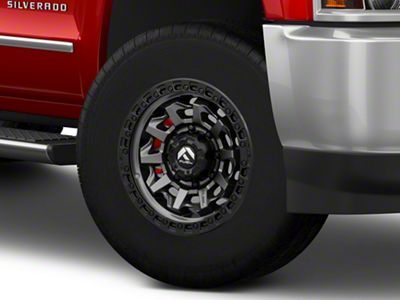 Fuel Wheels Covert Matte Gunmetal 8-Lug Wheel; 18x9; 20mm Offset (15-19 Silverado 2500 HD)