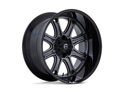 Fuel Wheels Darkstar Matte Gunmetal with Black Lip 8-Lug Wheel; 22x10; -18mm Offset (15-19 Silverado 2500 HD)