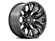 Fuel Wheels Flame Gloss Black Milled 8-Lug Wheel; 20x9; 20mm Offset (15-19 Silverado 2500 HD)