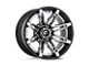 Fuel Wheels Fusion Forged Brawl Chrome with Gloss Black Lip 8-Lug Wheel; 22x10; -18mm Offset (15-19 Silverado 2500 HD)