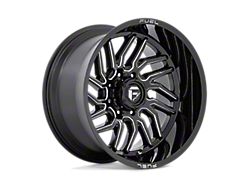 Fuel Wheels Hurricane Gloss Black Milled 8-Lug Wheel; 20x10; -18mm Offset (15-19 Silverado 2500 HD)