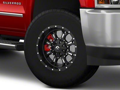 Fuel Wheels Krank Matte Black Milled 8-Lug Wheel; 18x9; 20mm Offset (15-19 Silverado 2500 HD)