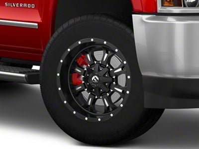 Fuel Wheels Krank Matte Black Milled 8-Lug Wheel; 20x9; 20mm Offset (15-19 Silverado 2500 HD)