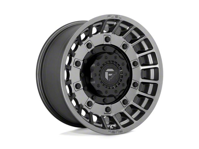 Fuel Wheels Militia Matte Anthracite and Black 8-Lug Wheel; 20x10; -18mm Offset (15-19 Silverado 2500 HD)