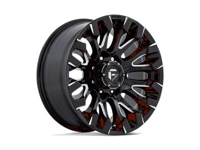 Fuel Wheels Quake Gloss Black Milled 8-Lug Wheel; 20x9; 1mm Offset (15-19 Silverado 2500 HD)