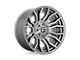 Fuel Wheels Rage Platinum Brushed Gunmetal with Tinted Clear 8-Lug Wheel; 20x10; -18mm Offset (15-19 Silverado 2500 HD)