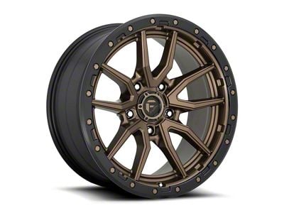 Fuel Wheels Rebel Matte Bronze with Black Ring 8-Lug Wheel; 20x10; -18mm Offset (15-19 Silverado 2500 HD)