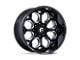 Fuel Wheels Scepter Gloss Black Milled 8-Lug Wheel; 20x9; 1mm Offset (15-19 Silverado 2500 HD)