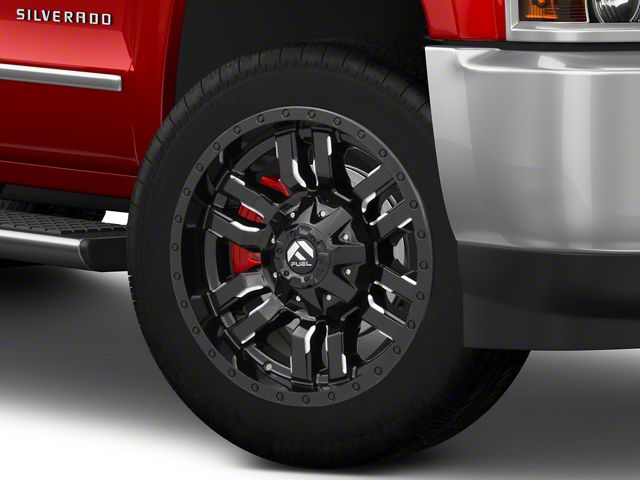 Fuel Wheels Sledge Gloss Black Milled 8-Lug Wheel; 22x10; -18mm Offset (15-19 Silverado 2500 HD)