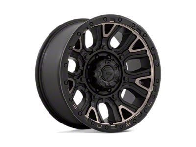 Fuel Wheels Traction Matte Black with Double Dark Tint 8-Lug Wheel; 20x9; 1mm Offset (15-19 Silverado 2500 HD)