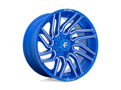 Fuel Wheels Typhoon Anodized Blue Milled 8-Lug Wheel; 22x10; -18mm Offset (15-19 Silverado 2500 HD)