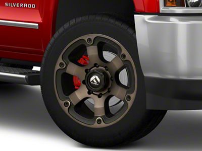 Fuel Wheels Beast Matte Black Double Dark Tint 8-Lug Wheel; 22x12; -44mm Offset (15-19 Silverado 3500 HD SRW)