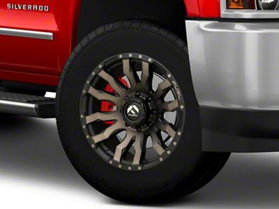 Fuel Wheels Blitz Matte Black Double Dark Tint 8-Lug Wheel; 20x9; 20mm Offset (15-19 Silverado 3500 HD SRW)