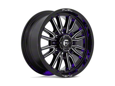 Fuel Wheels Clash Gloss Black Milled 8-Lug Wheel; 20x9; 20mm Offset (15-19 Silverado 3500 HD SRW)
