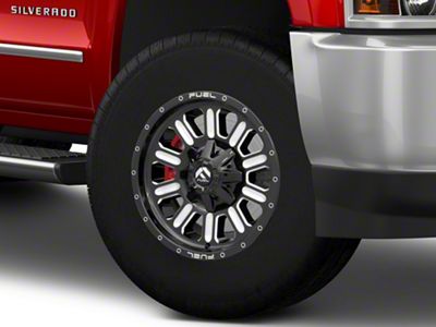 Fuel Wheels Hardline Gloss Black Milled 8-Lug Wheel; 18x9; 20mm Offset (15-19 Silverado 3500 HD SRW)