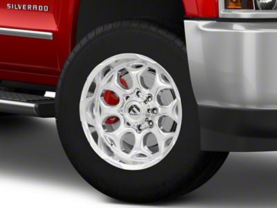 Fuel Wheels Scepter Polished Milled 8-Lug Wheel; 20x10; -18mm Offset (15-19 Silverado 3500 HD SRW)