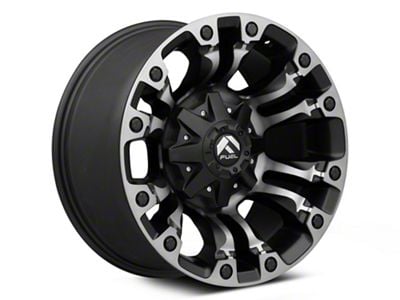 Fuel Wheels Vapor Matte Black with Gray Tint 8-Lug Wheel; 18x9; 20mm Offset (15-19 Silverado 3500 HD SRW)