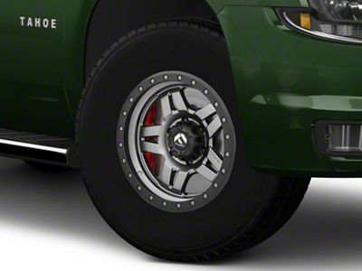 Fuel Wheels Anza Anthracite with Black Ring 6-Lug Wheel; 17x8.5; 6mm Offset (15-20 Tahoe)