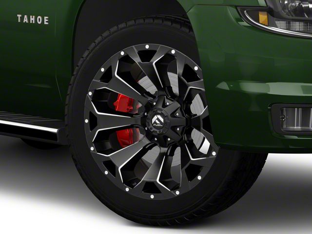 Fuel Wheels Assault Matte Black Milled 6-Lug Wheel; 24x11; -24mm Offset (15-20 Tahoe)