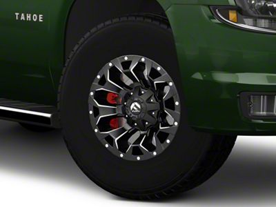 Fuel Wheels Assault Satin Black Milled 6-Lug Wheel; 17x9; -12mm Offset (15-20 Tahoe)